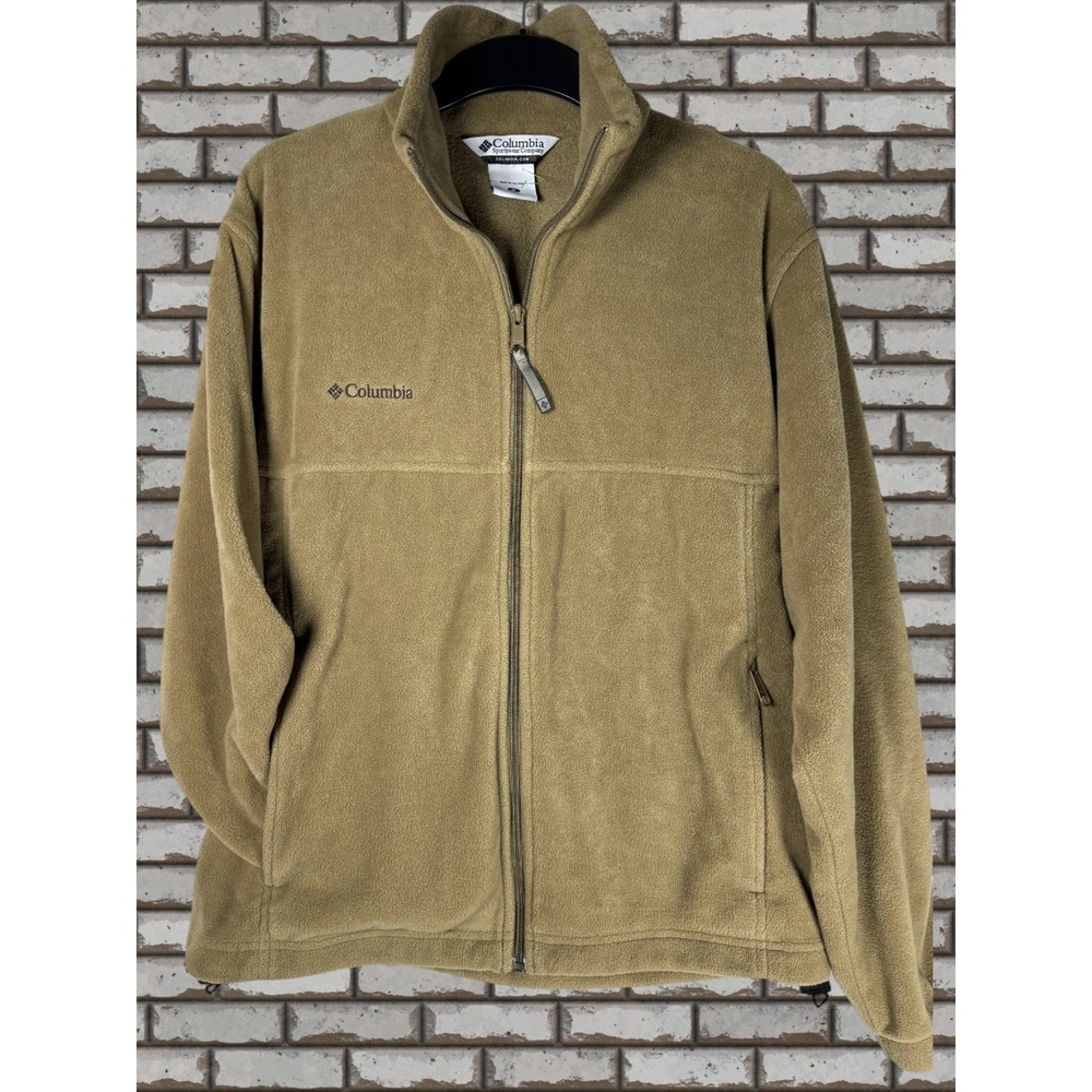 Columbia Steens Mountain WM6113 Jacket Men's M Brown Fleece Full-Zip Outdoor